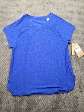 Womens Asics tee-shirt  size small blue new with tags